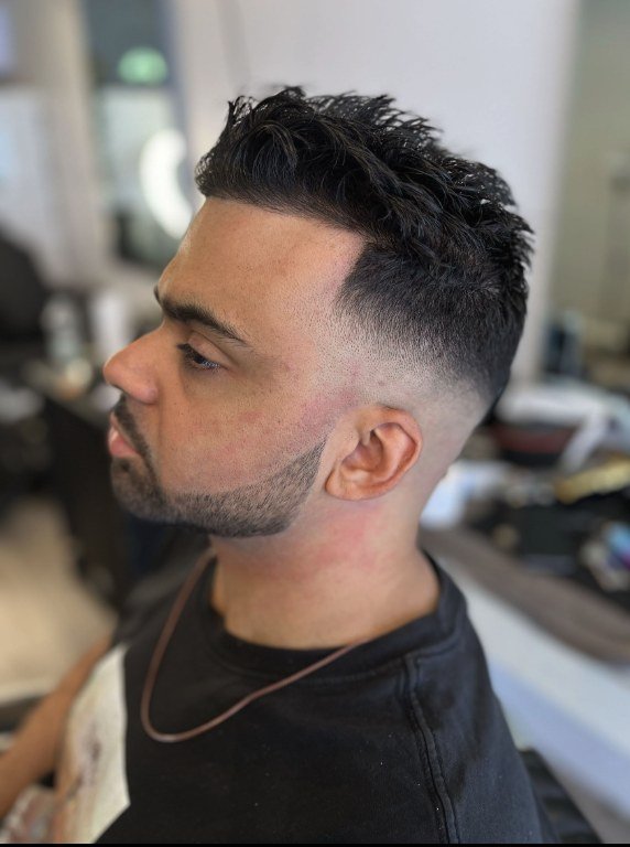 Skin fade and beard trim by Swarv Studio